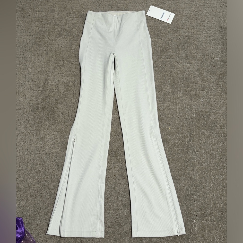 Lululemon Softstream Ribbed Zip Flared Pants